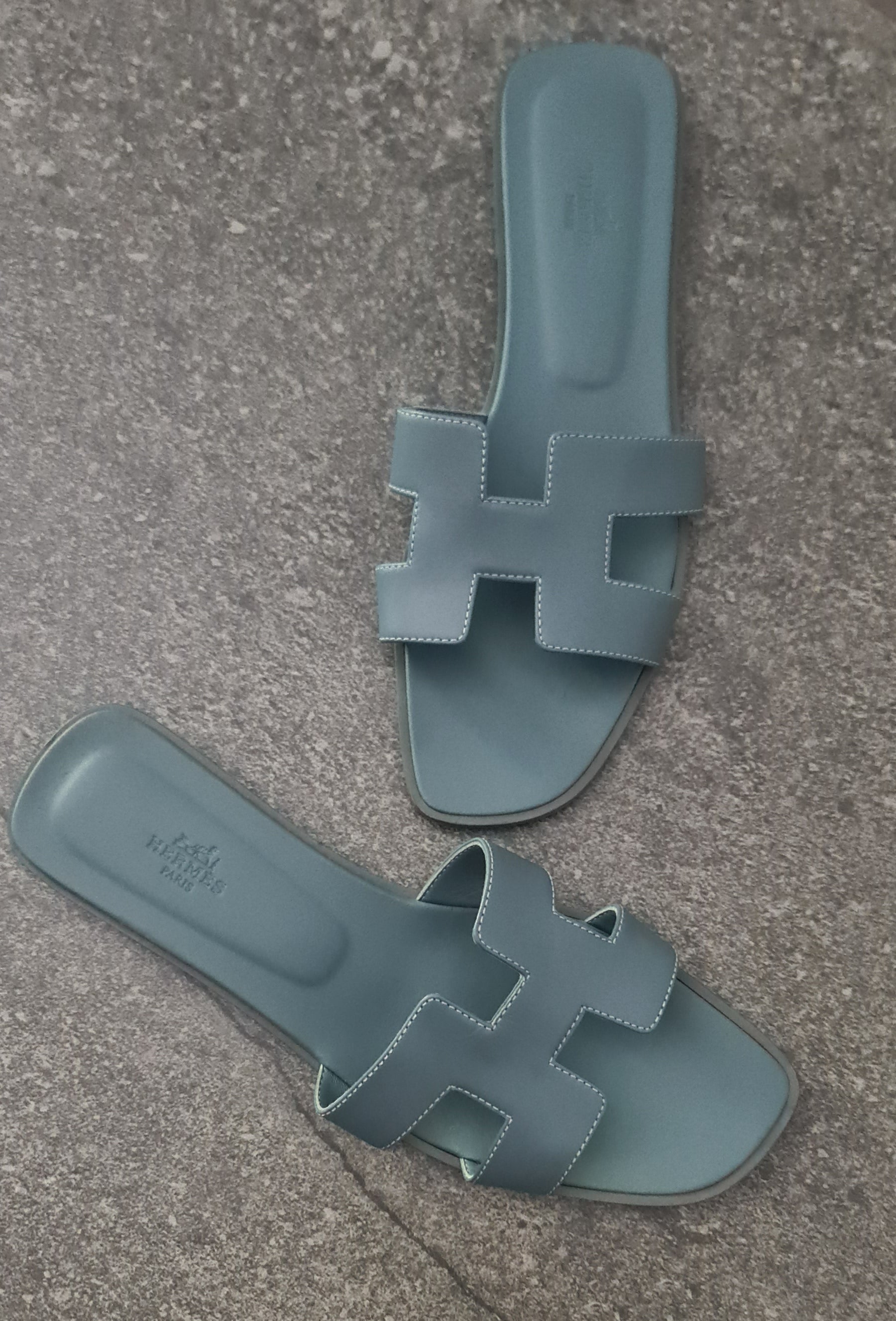 Sandales Hermès Oran gris