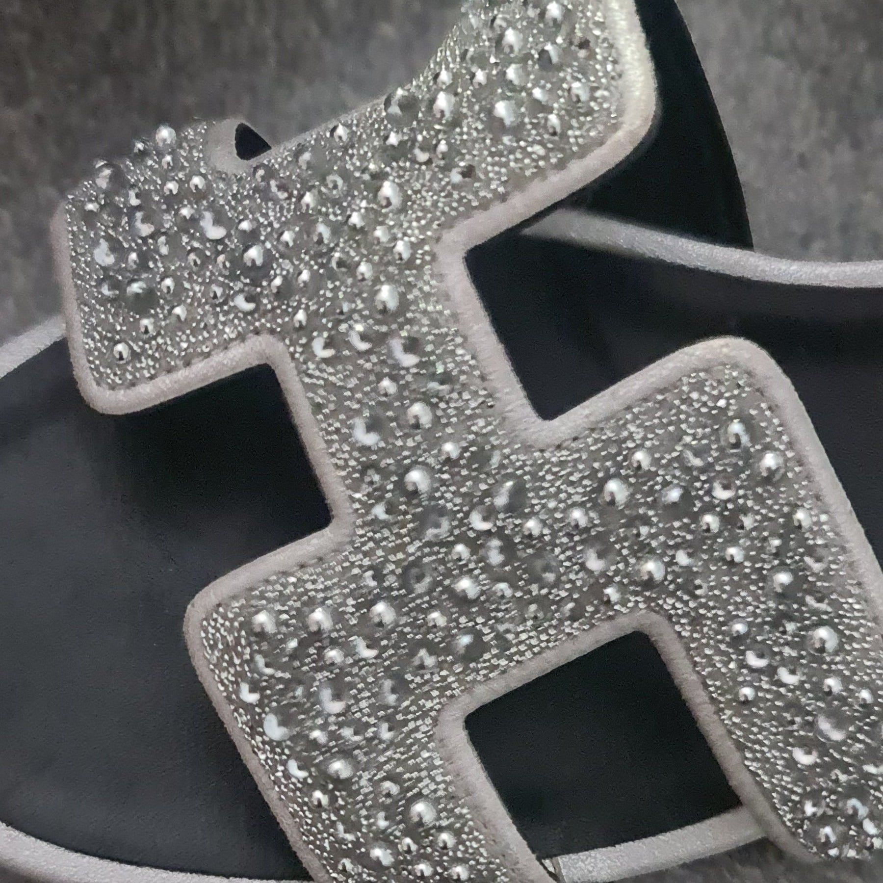 Sandales Hermès Oasis poudre de cristal et perles