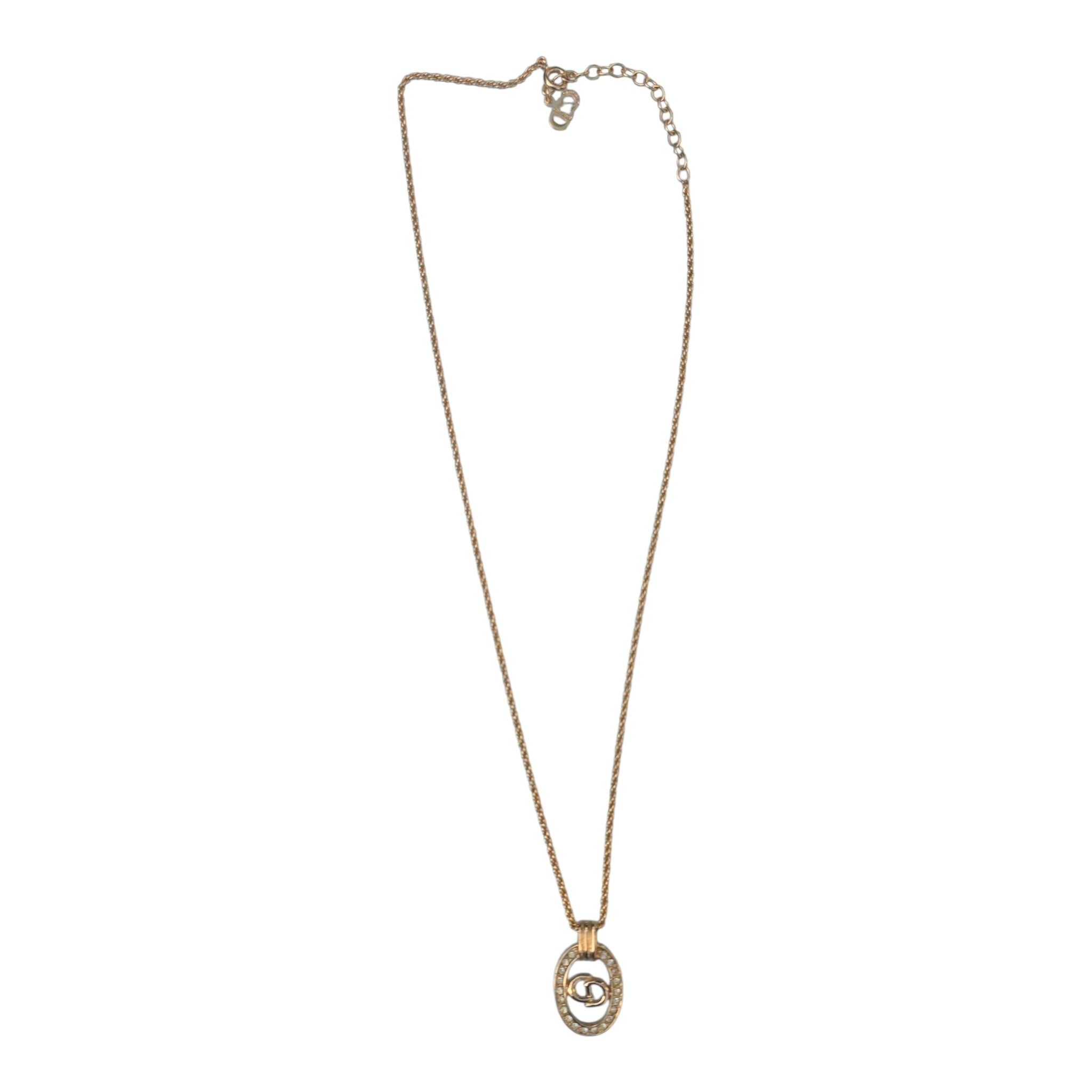 Collier Dior vintage plaqué or