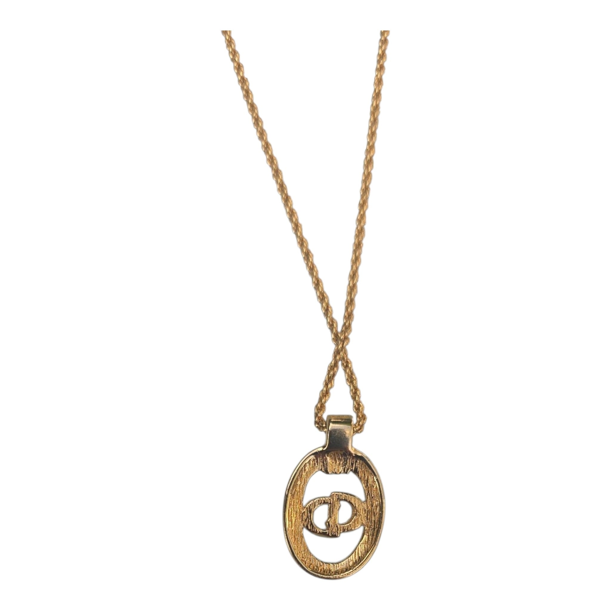 Collier Dior vintage plaqué or
