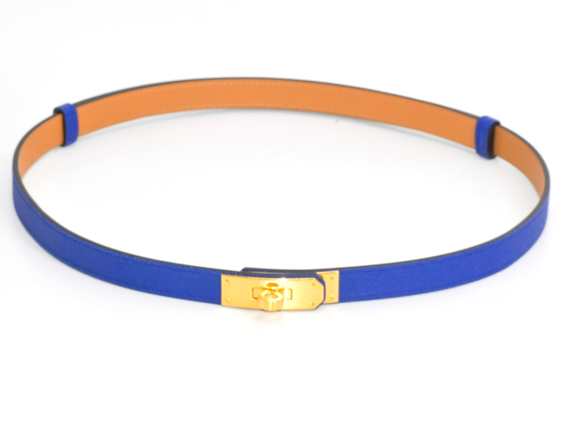 Ceinture Hermès-Kelly-Bleu électrique