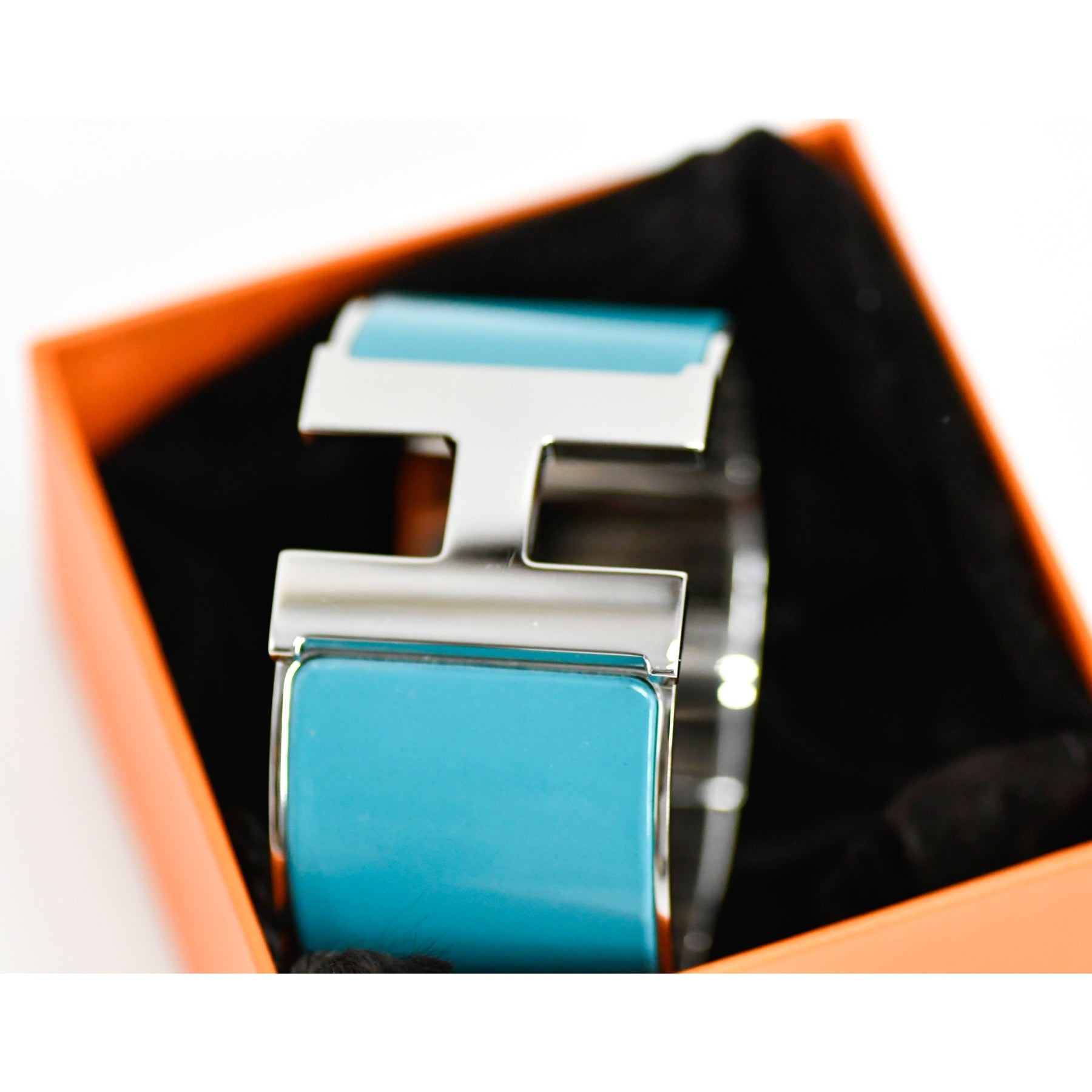 Hermès-Bracelet-Clic-Bleu-Canard