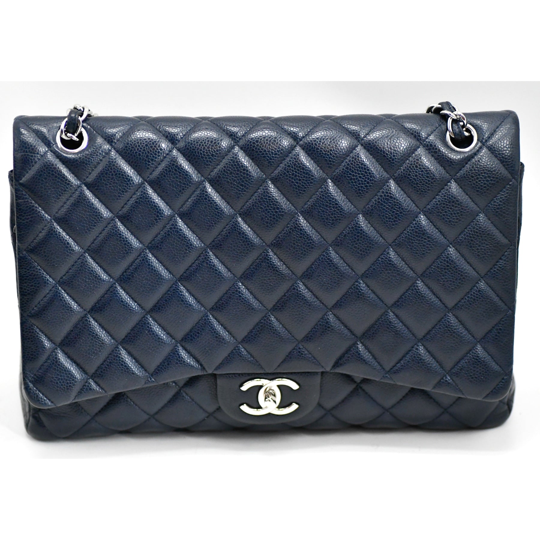 Sac-Chanel-Maxi-Jumbo-Caviar-Marine
