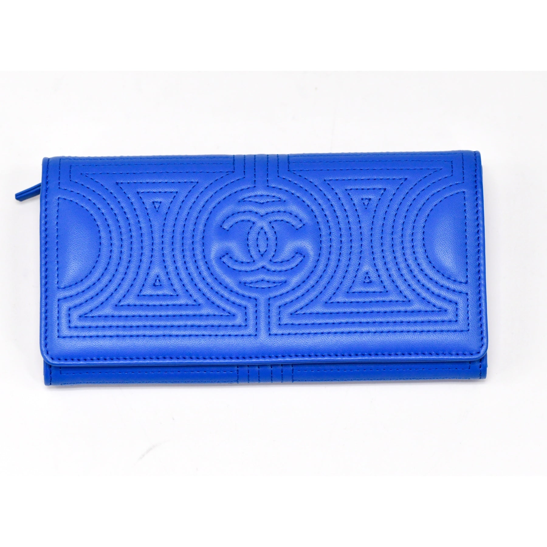 Portefeuille Chanel Bleu