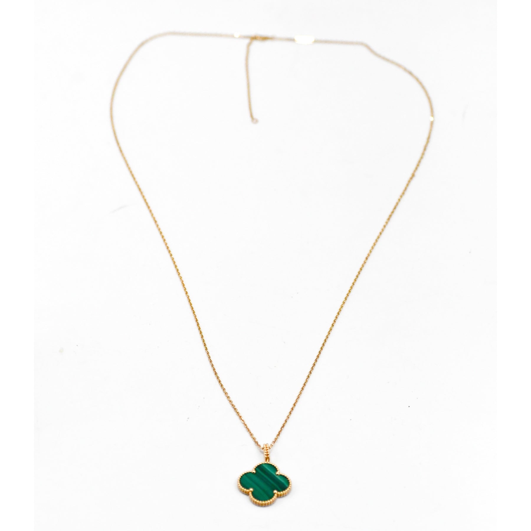 Sautoir Magic Alhambra 1 motif Malachite