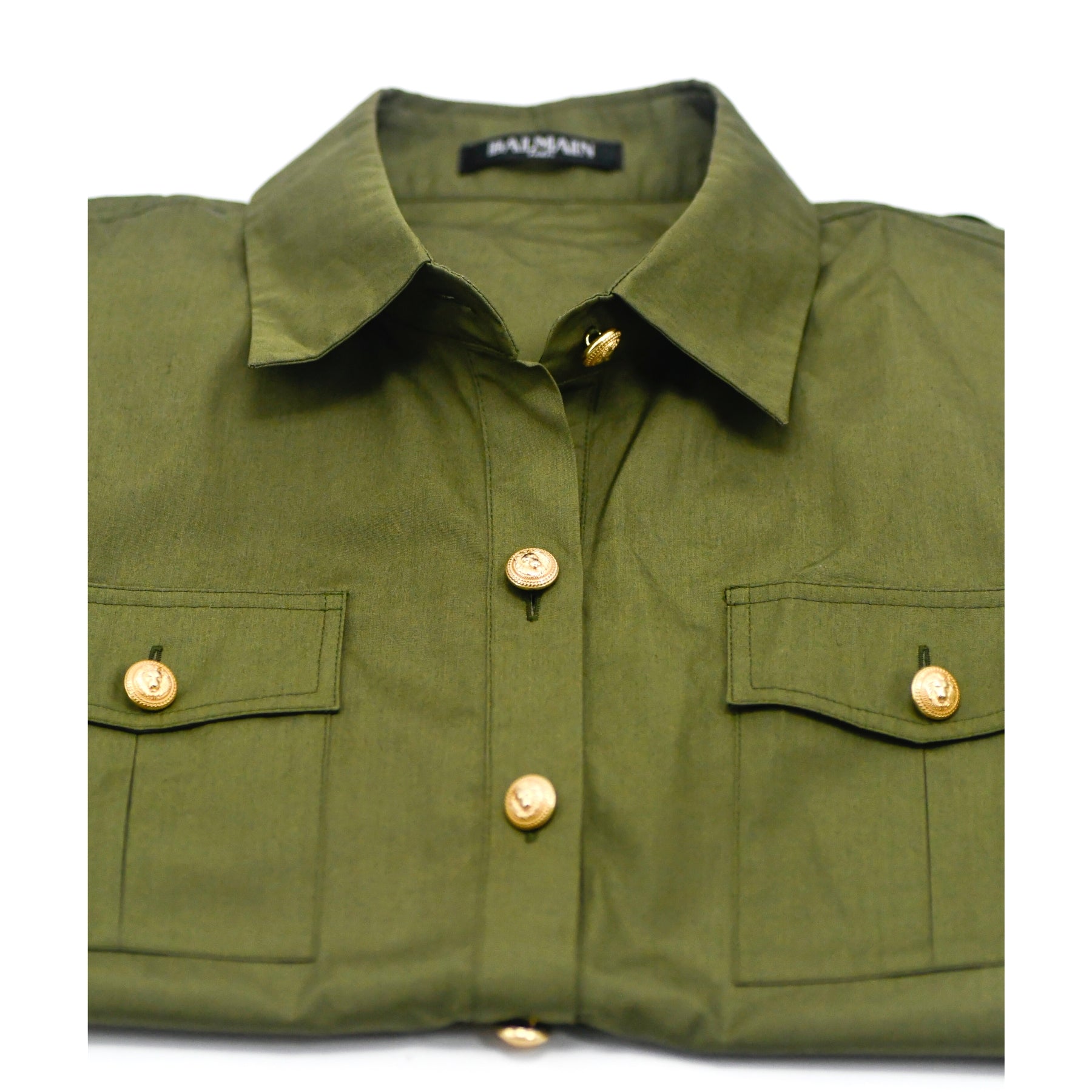 Chemise Balmain Kaki