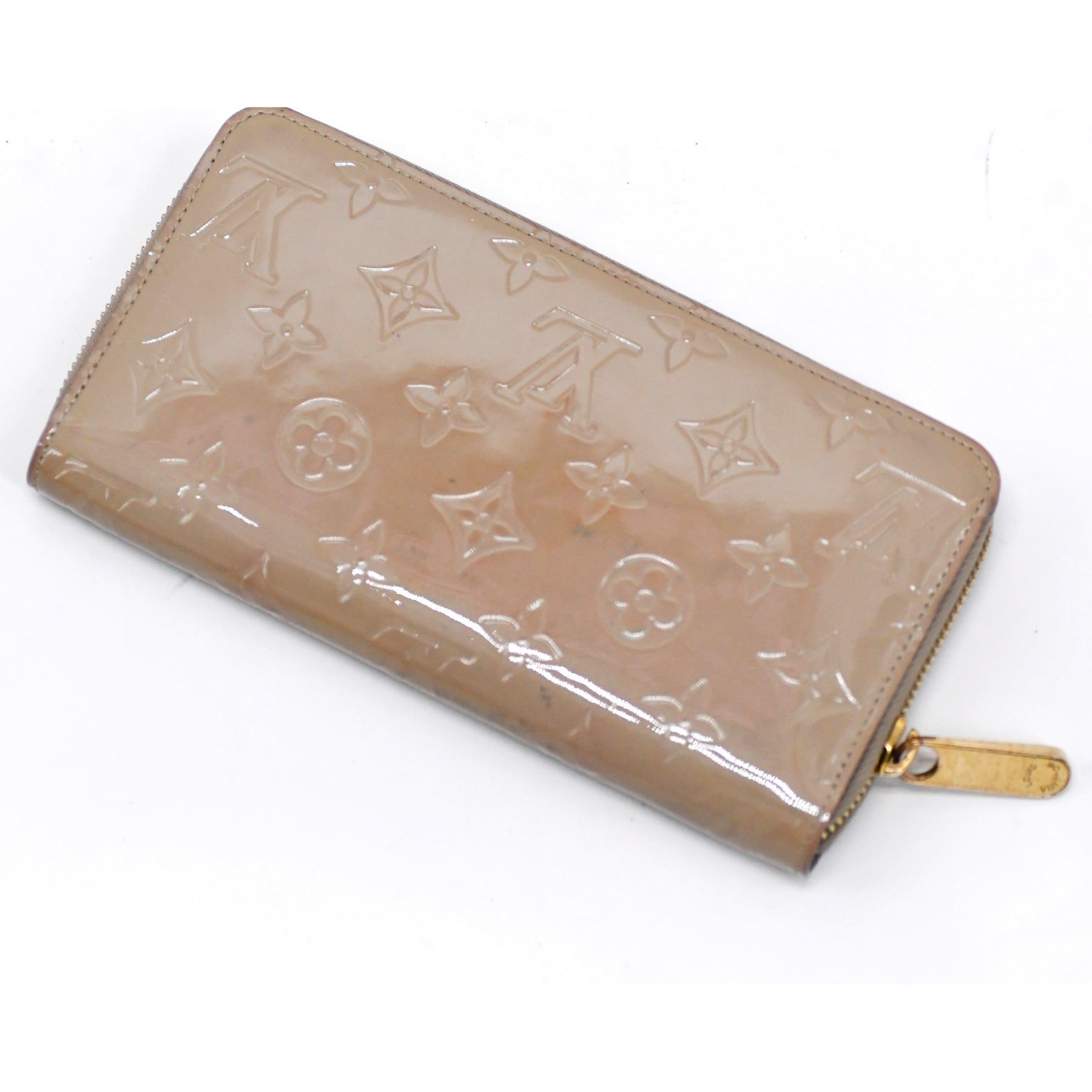 Portefeuille Louis Vuitton Zippy beige