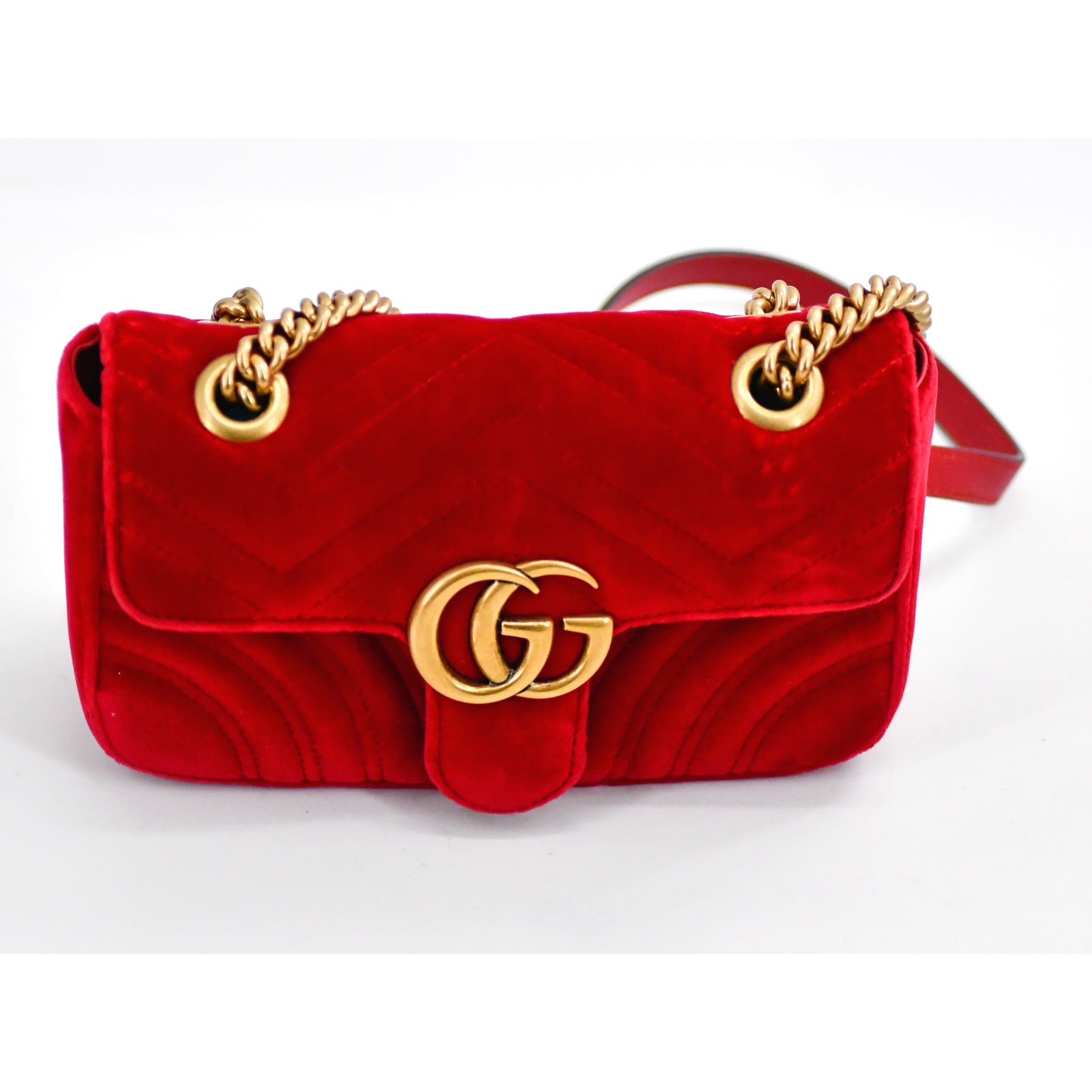 Sac Gucci Marmont rouge small