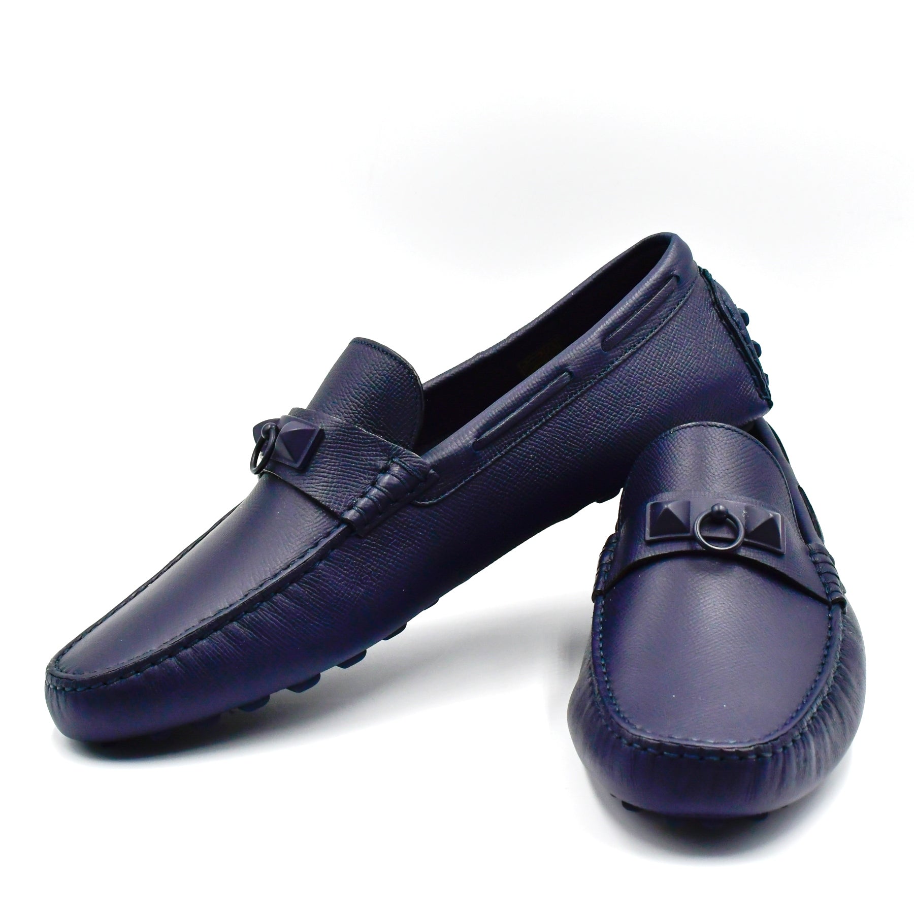 Mocassins Hermès Irving Marine 43