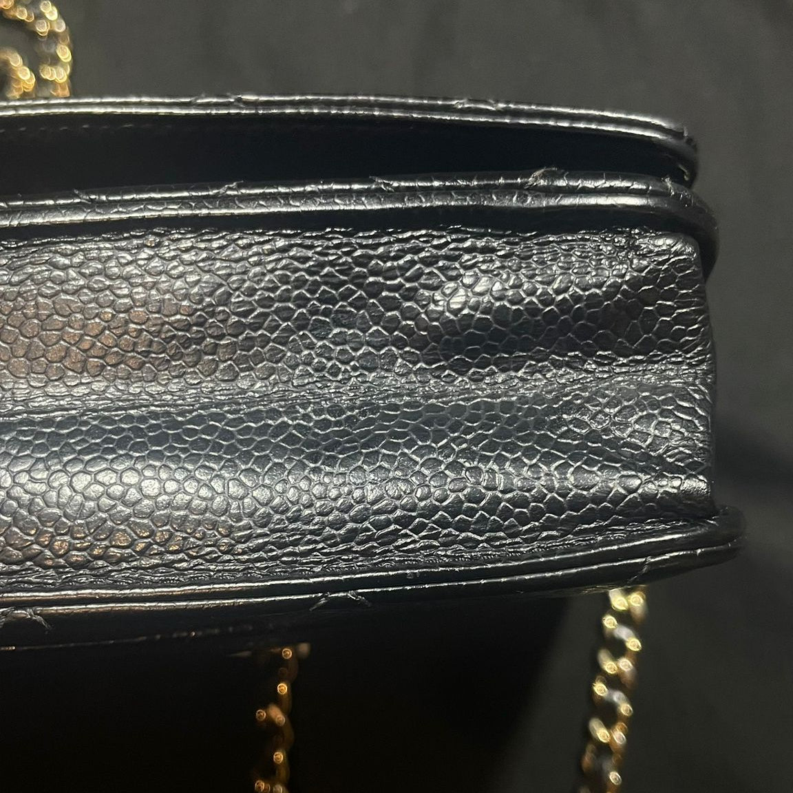 Sac Chanel Wallet on a chain cuir caviar