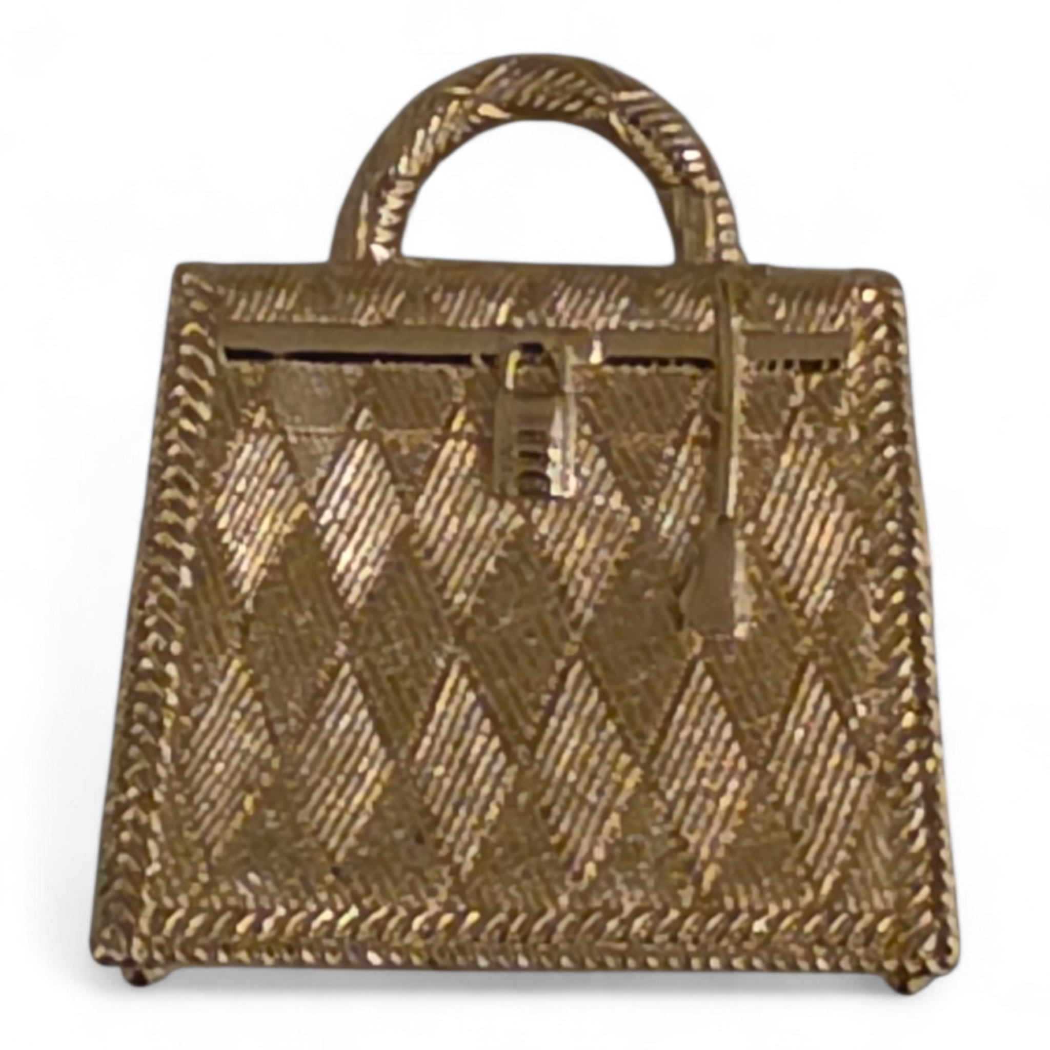 Pendentif Hermès Kelly guilloché