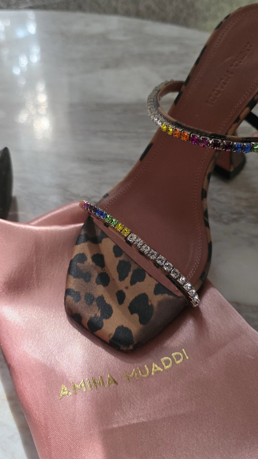 Mules Alexa Mesh Amina Muaddi taille 36