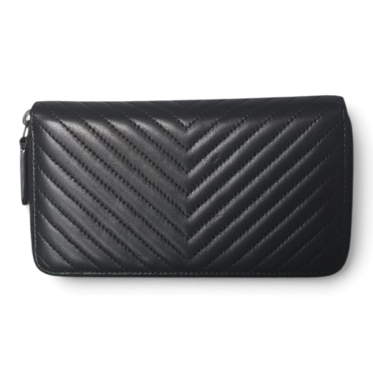 Portefeuille Chanel chevrons So black