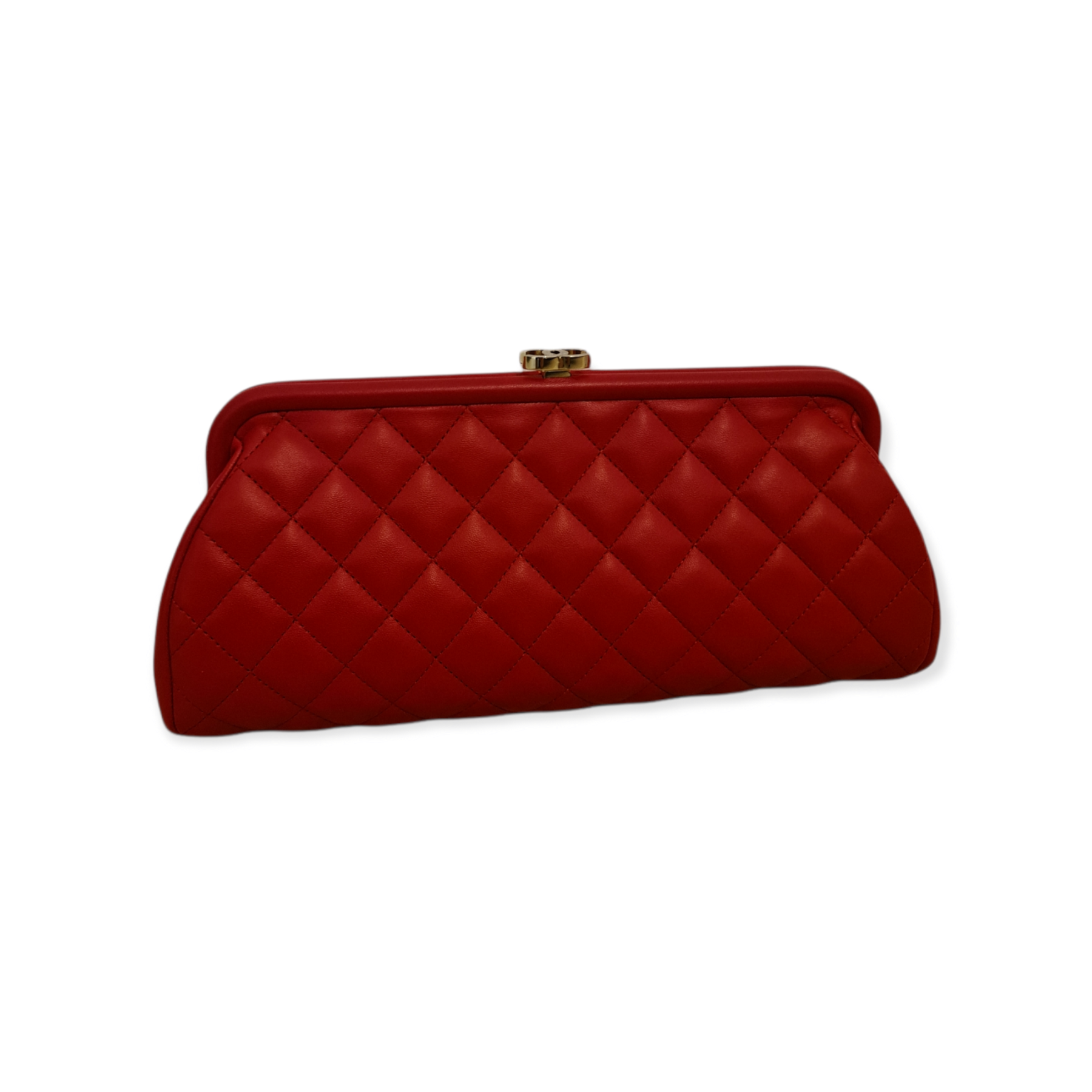 Pochette Chanel timeless cuir agneau Framboise