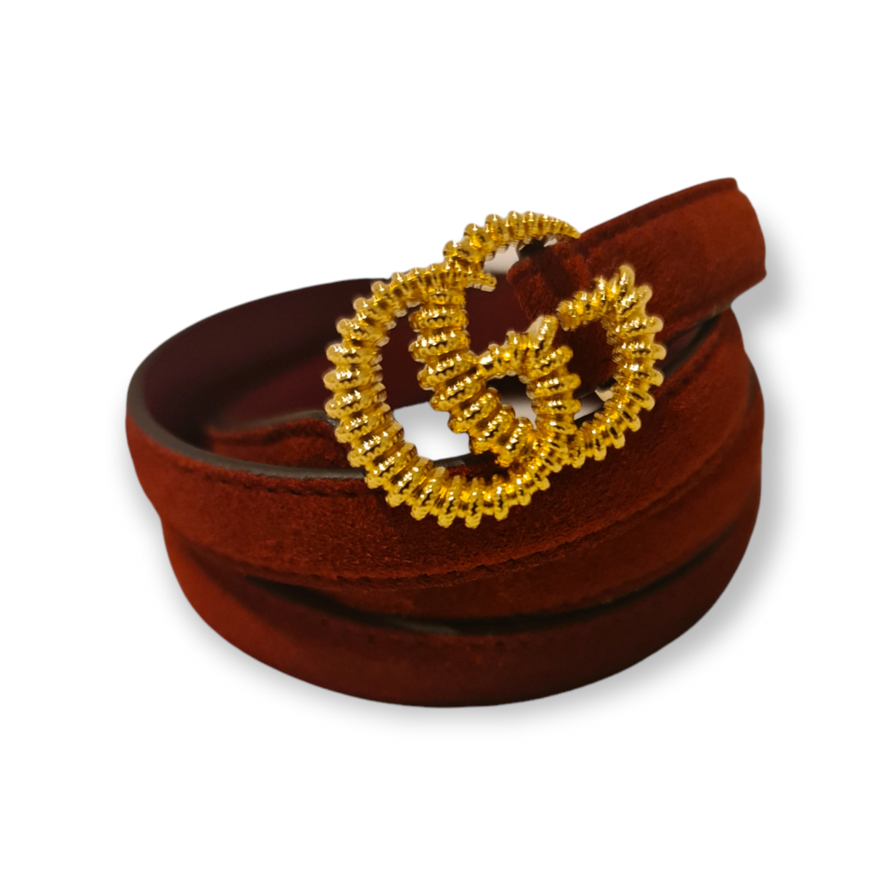 Ceinture fine Gucci rouge