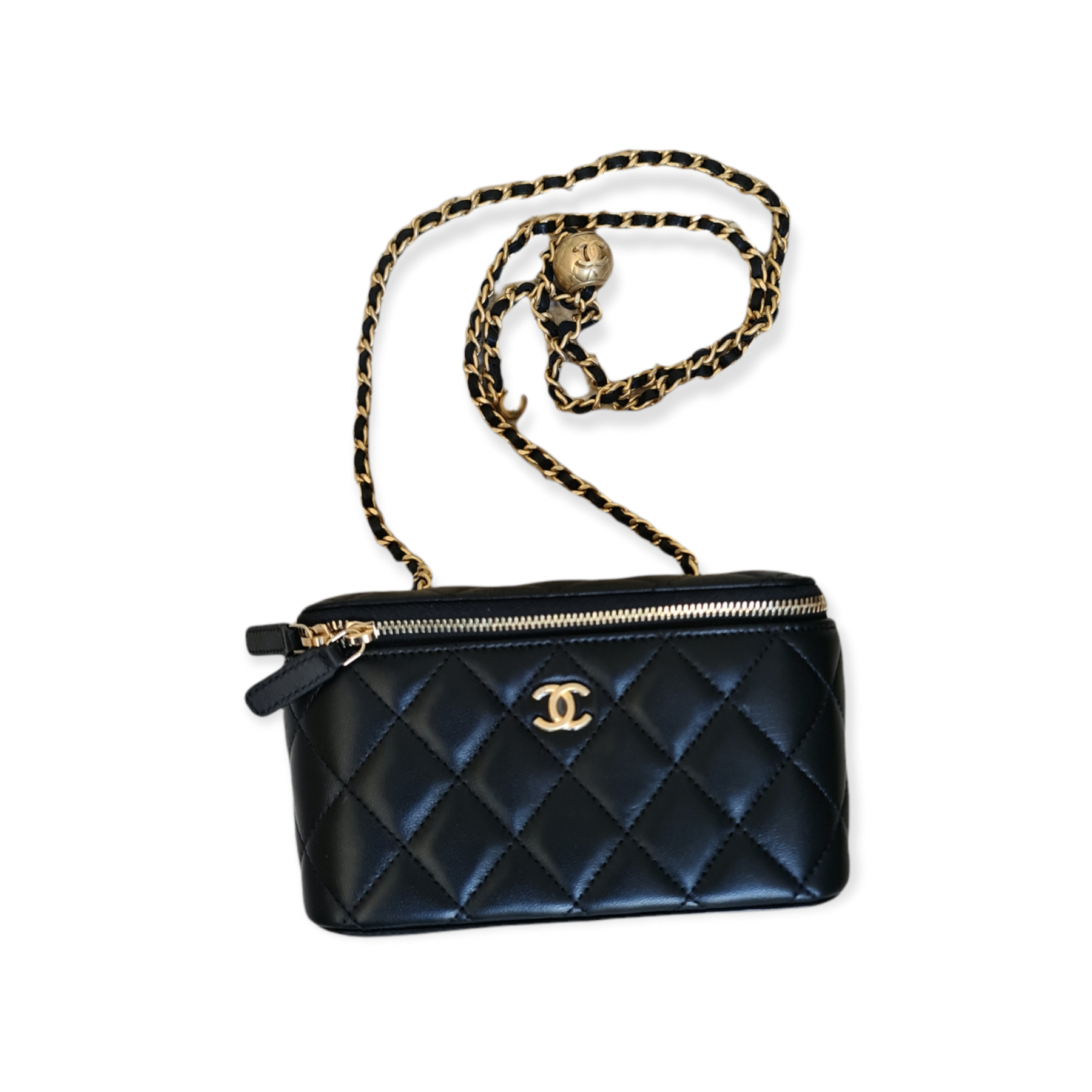 Sac Chanel mini Vanity noir