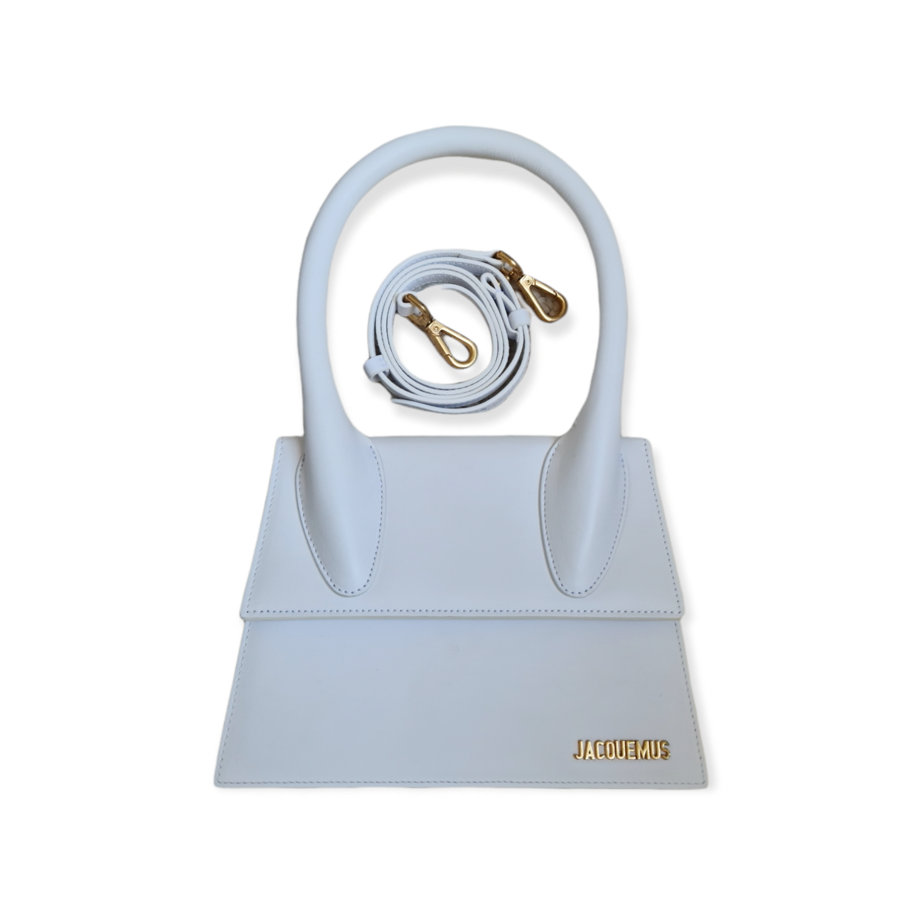 Sac Jaquemus grand Chiquito blanc