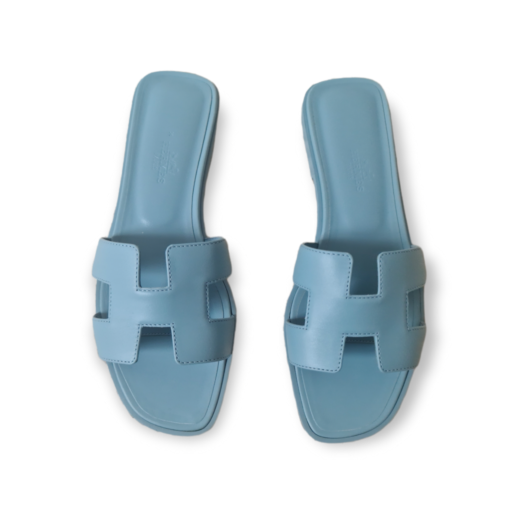 Sandales Hermès Oran Bleu 37