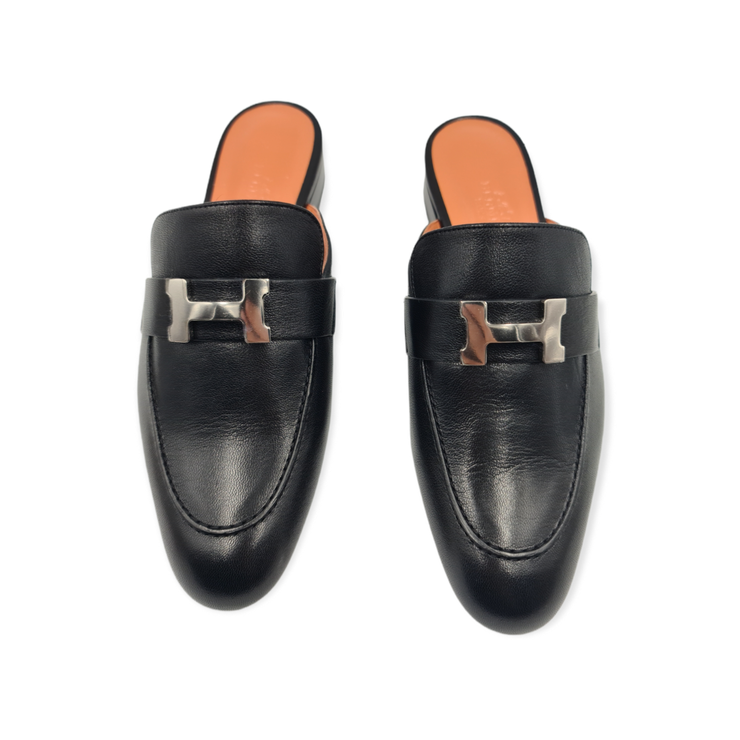 Mules Hermès Trocadéro noir 37