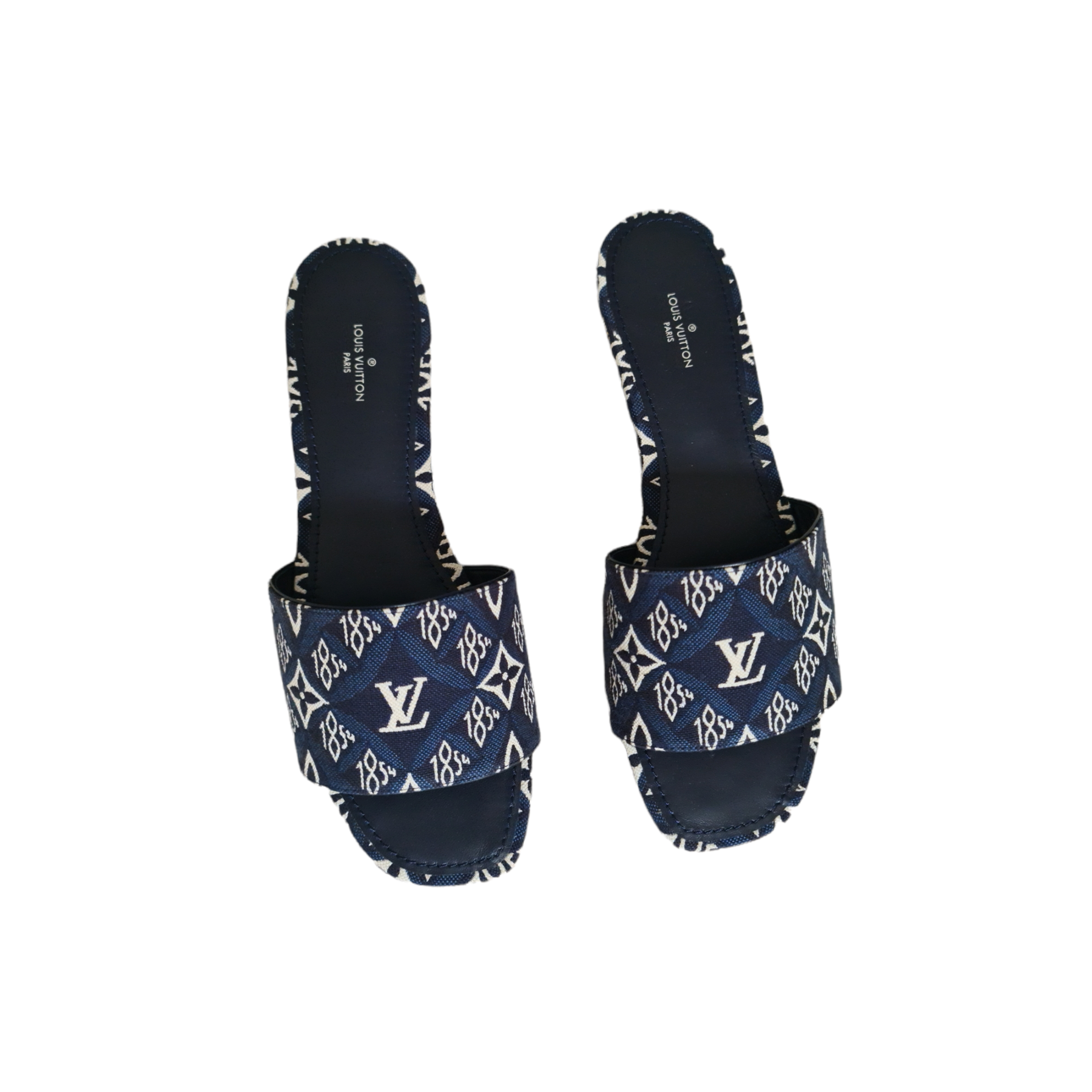 Mules Louis Vuitton bleu 40