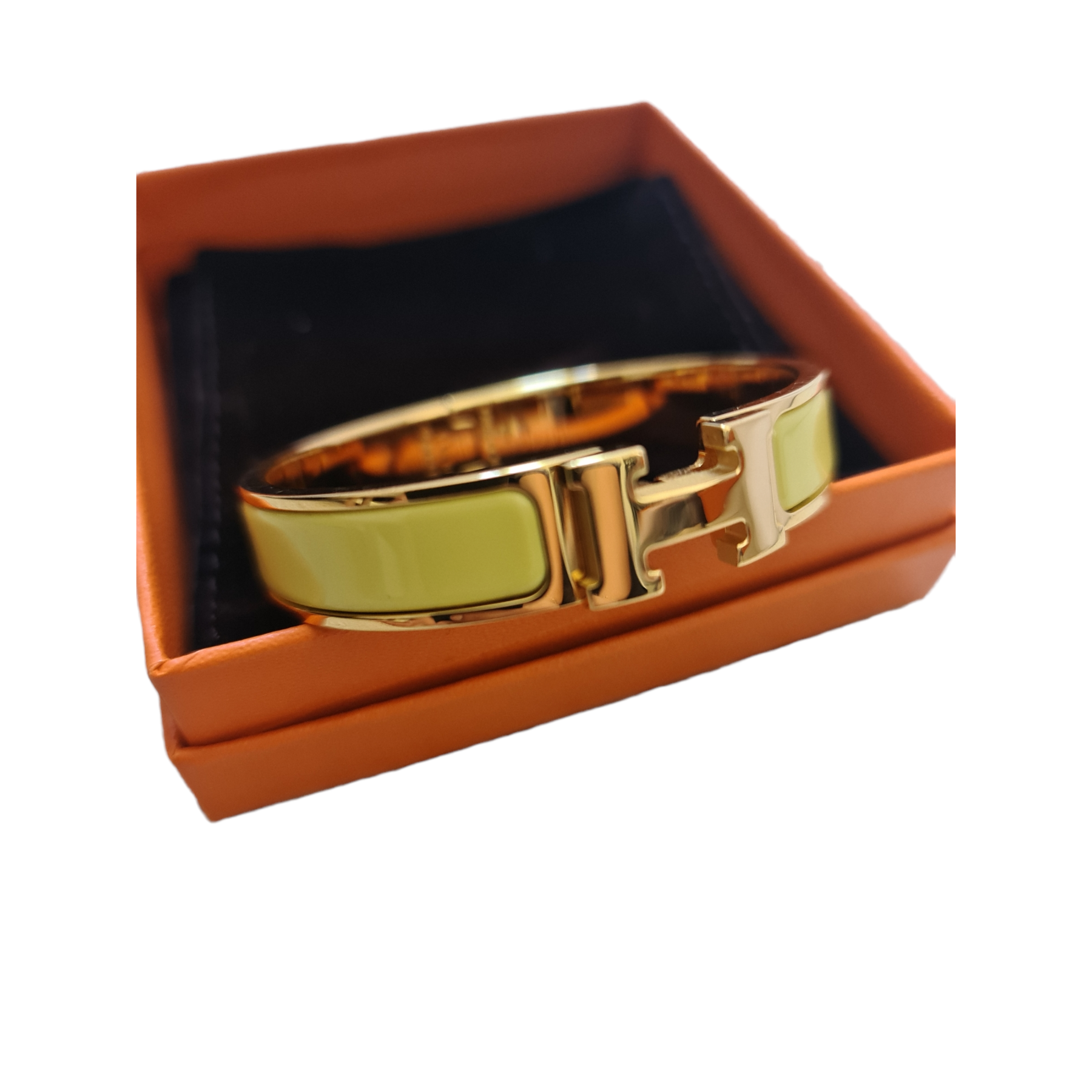 Bracelet Hermès clic H jaune