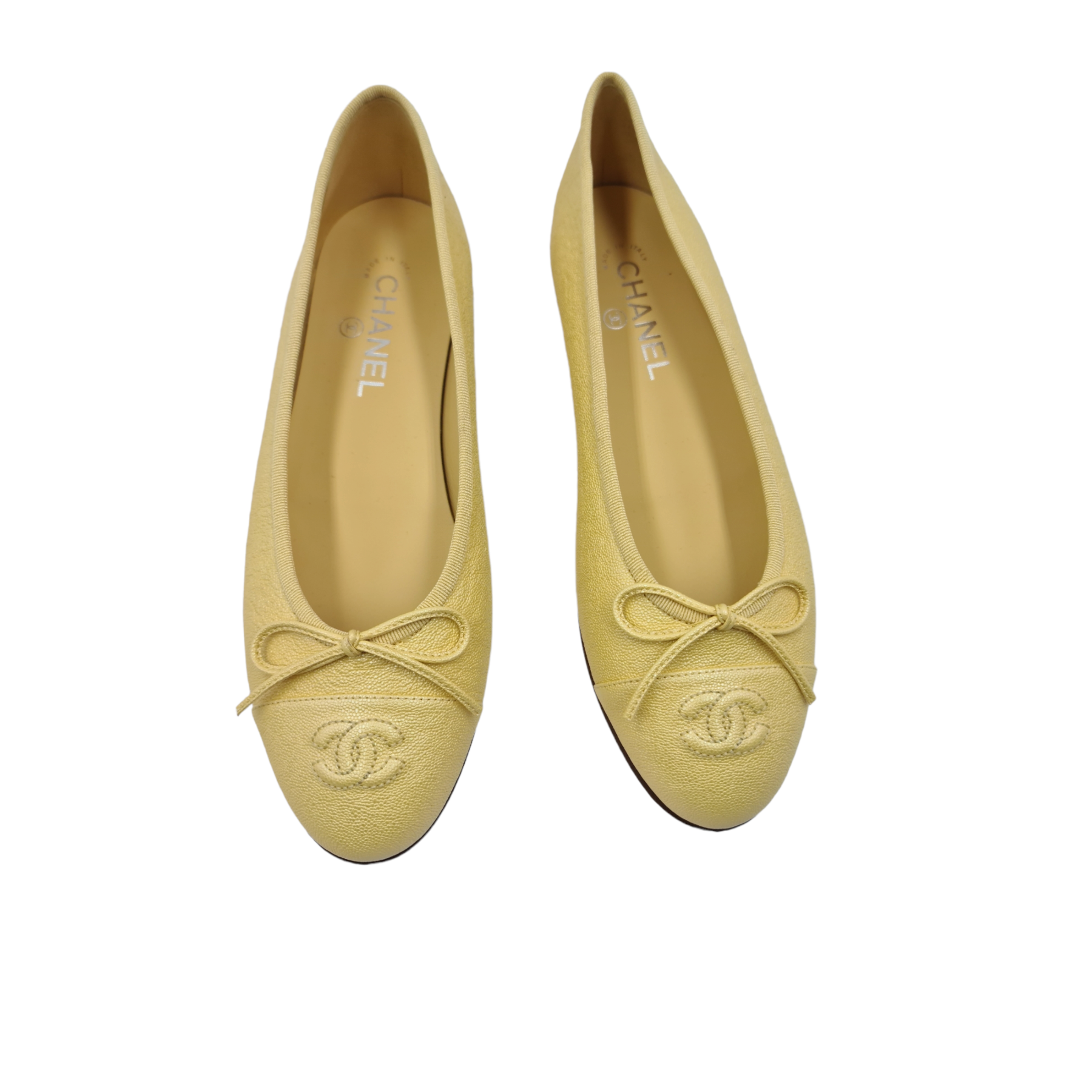 Ballerines Chanel jaune 40