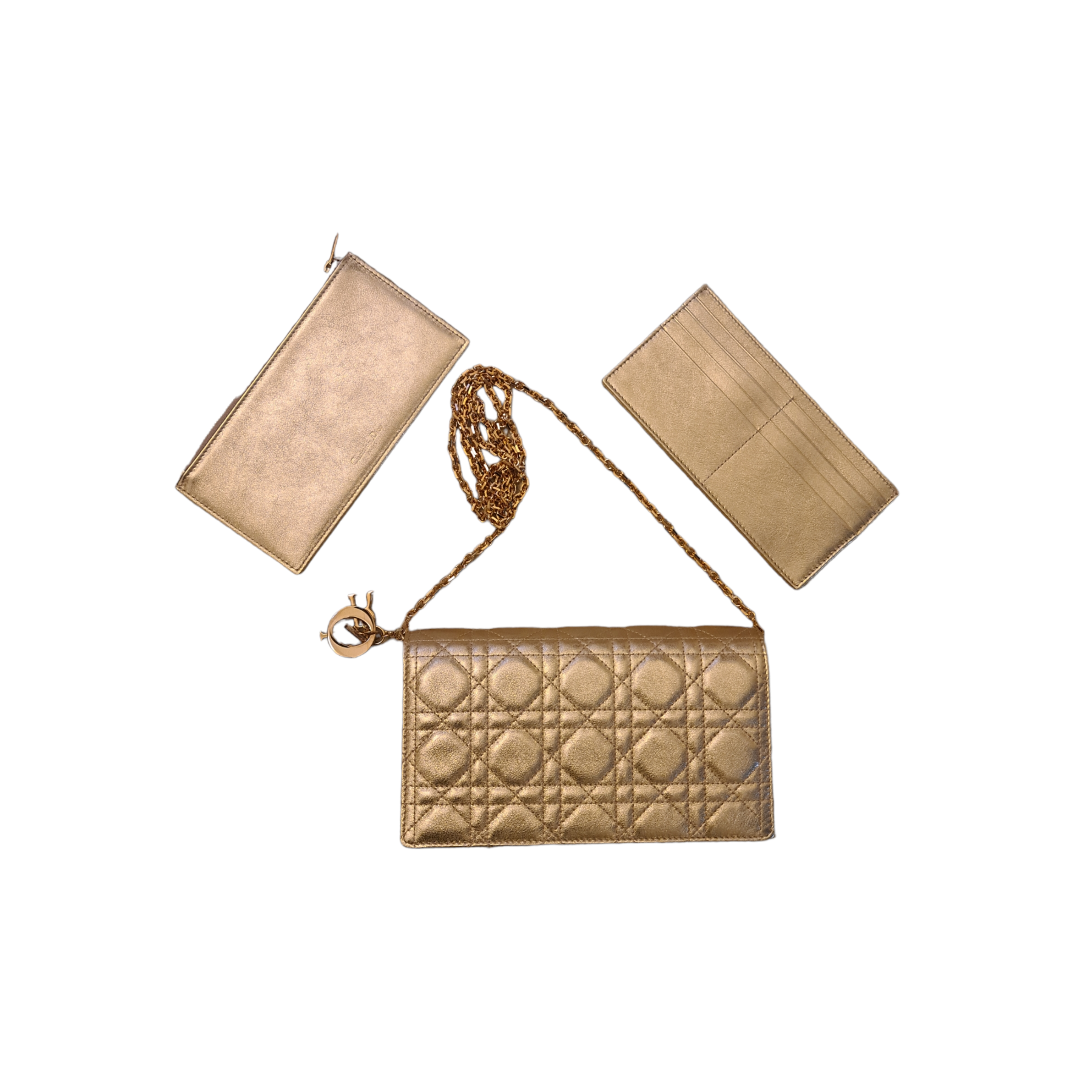 Pochette Lady Dior or rose