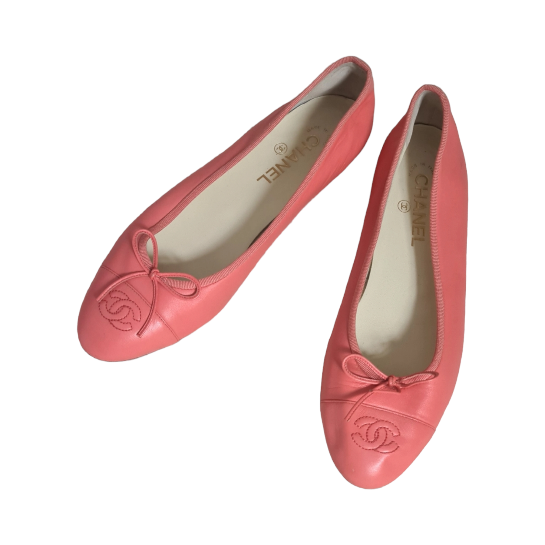 Ballerines Chanel 40,5 corail