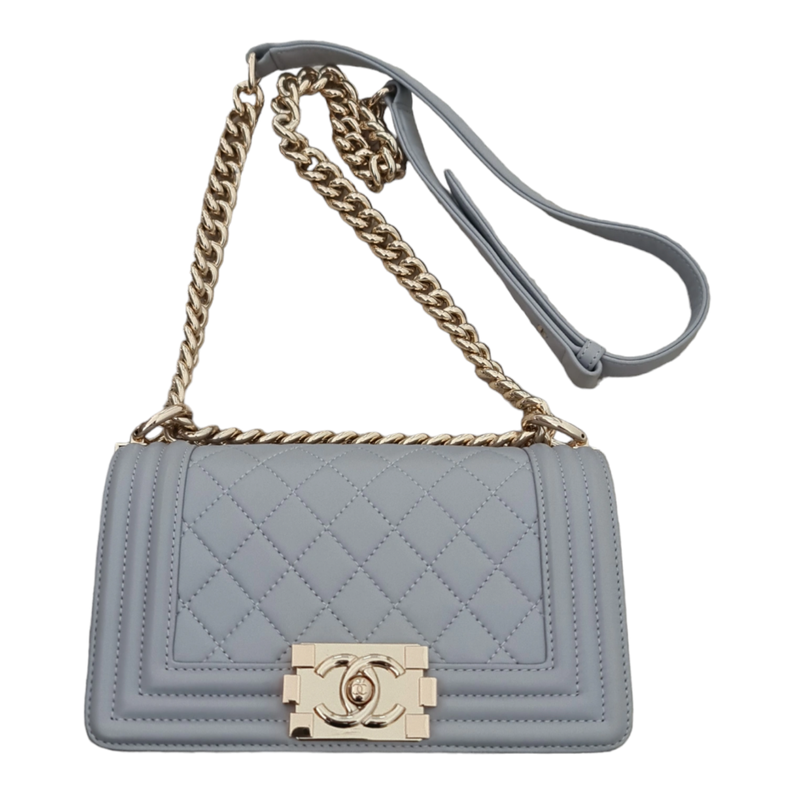 Sac Chanel Boy small gris