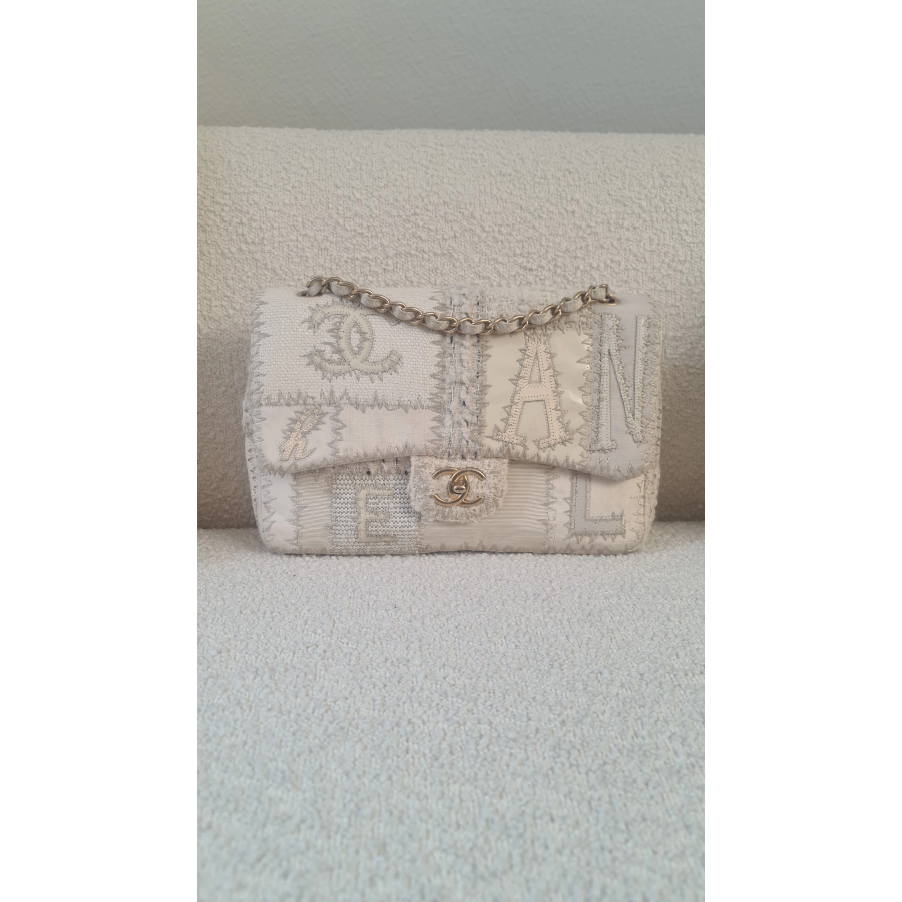 Sac Chanel jumbo édition limitée patchwork