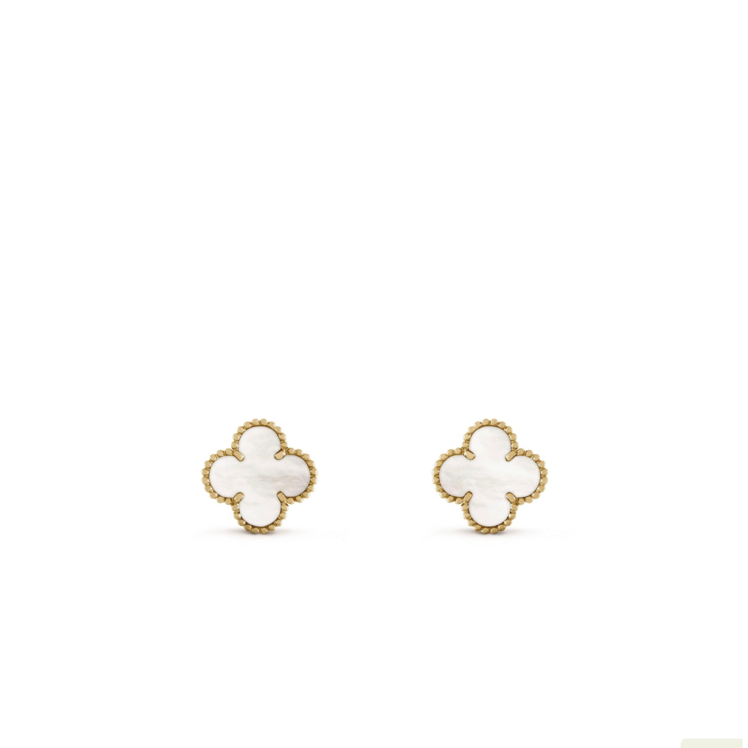 Boucles d'oreilles VCA Vintage Alhambra nacre