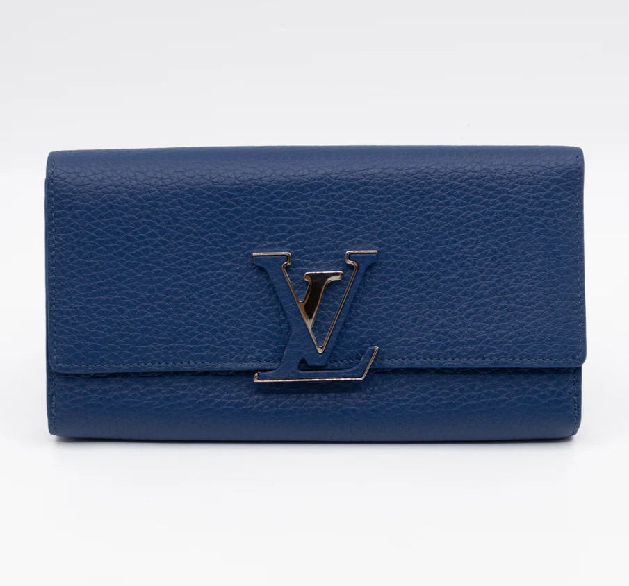 Grand compagnon Louis Vuitton Capucines bleu