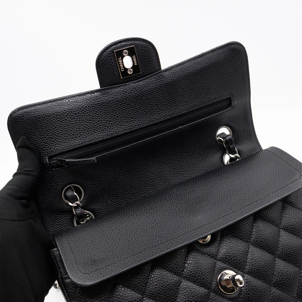 Sac Chanel timeless small 23cm caviar noir