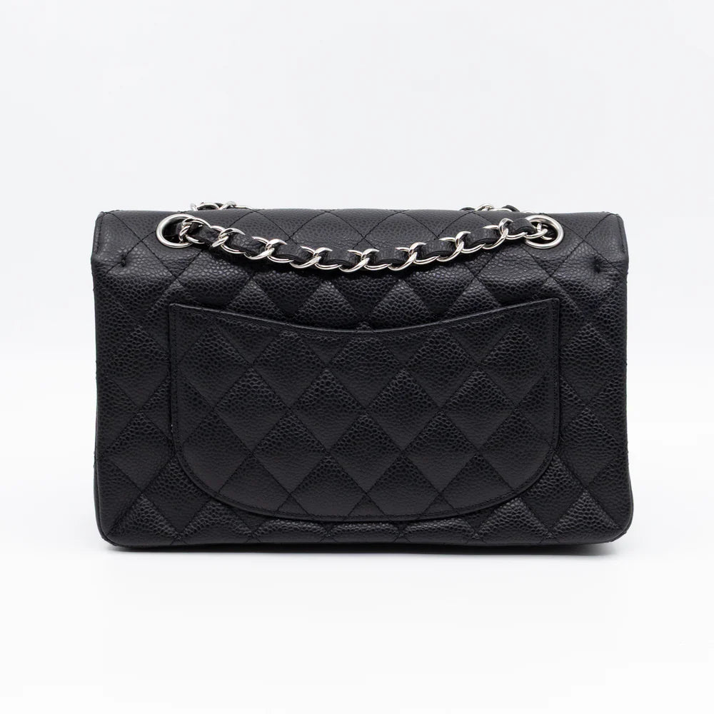 Sac Chanel timeless small 23cm caviar noir