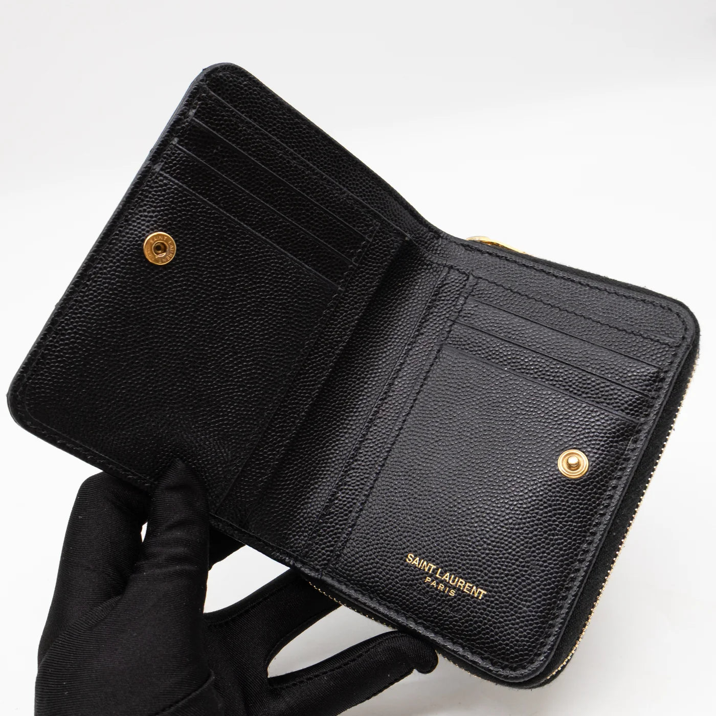 Portefeuille Saint Laurent Cassandre compact