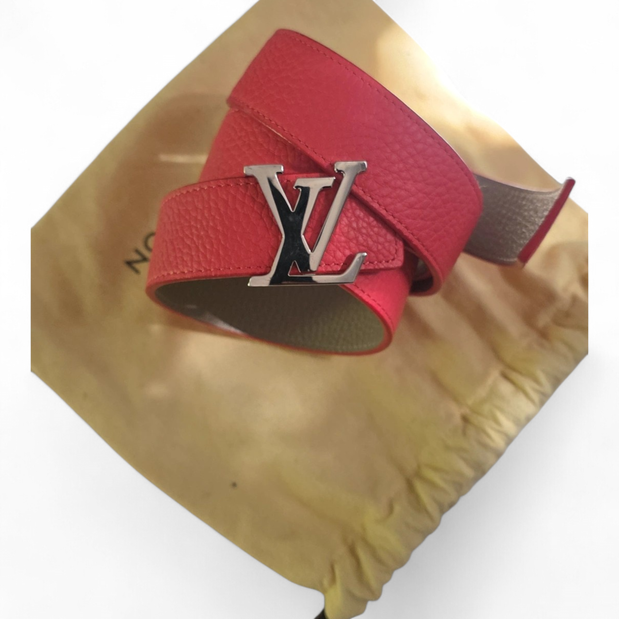 Ceinture LV initiales 30 mm Réversible