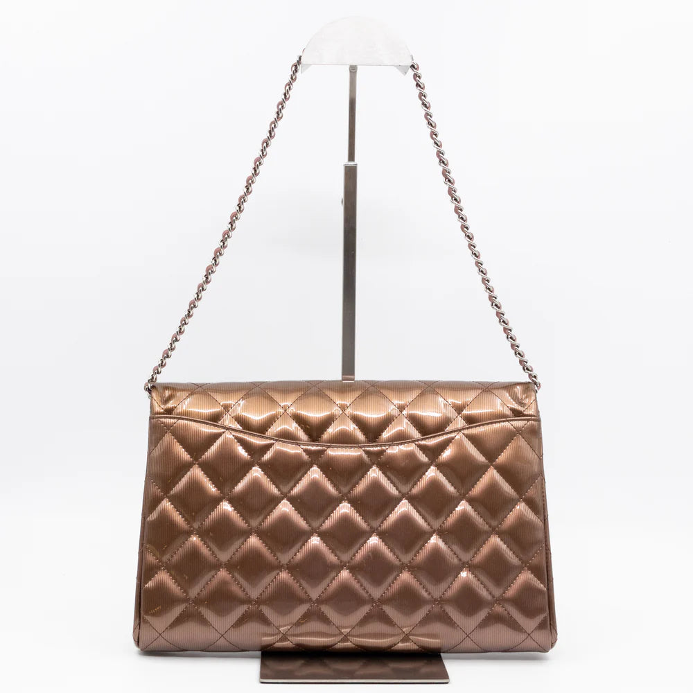 Sac pochette Chanel bronze
