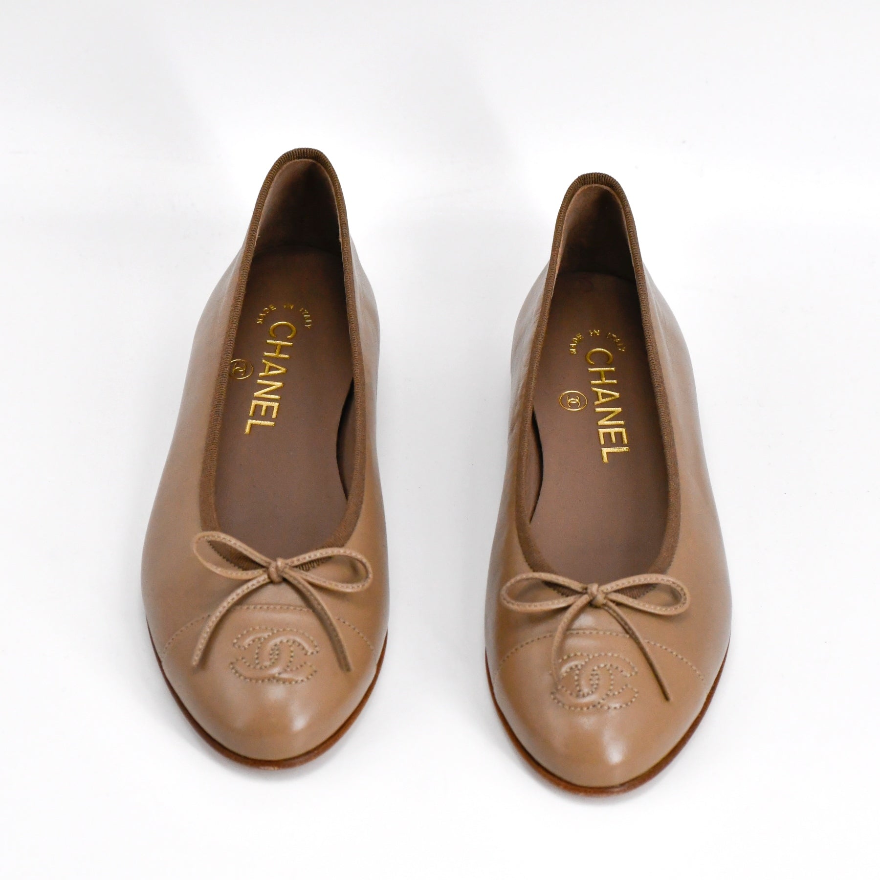 Ballerines-Chanel-Marron-37