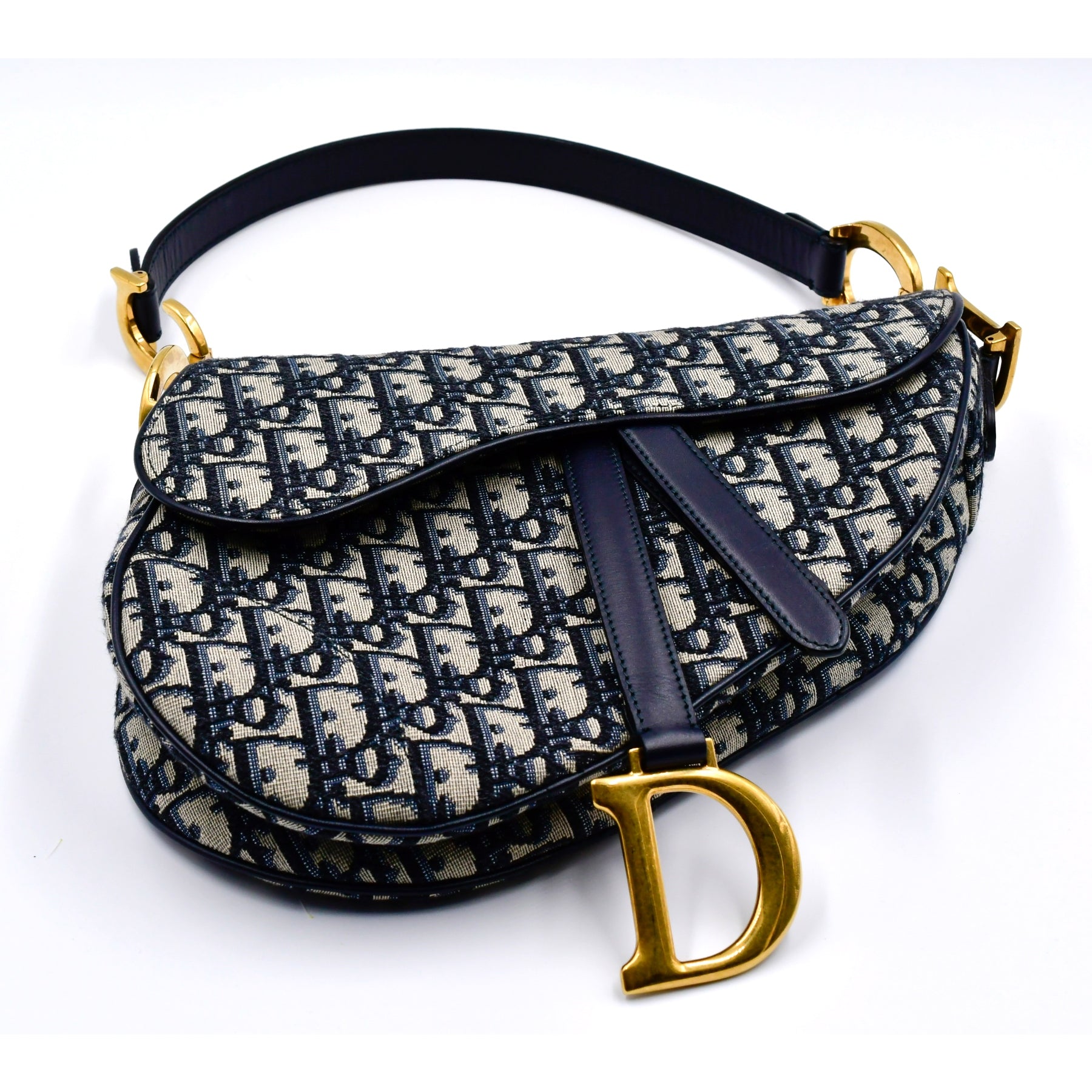 Dior Saddle Oblique bleu