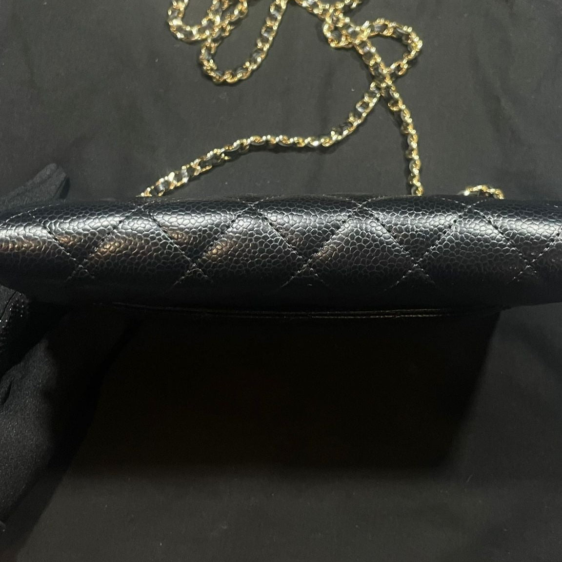Sac Chanel Wallet on a chain cuir caviar