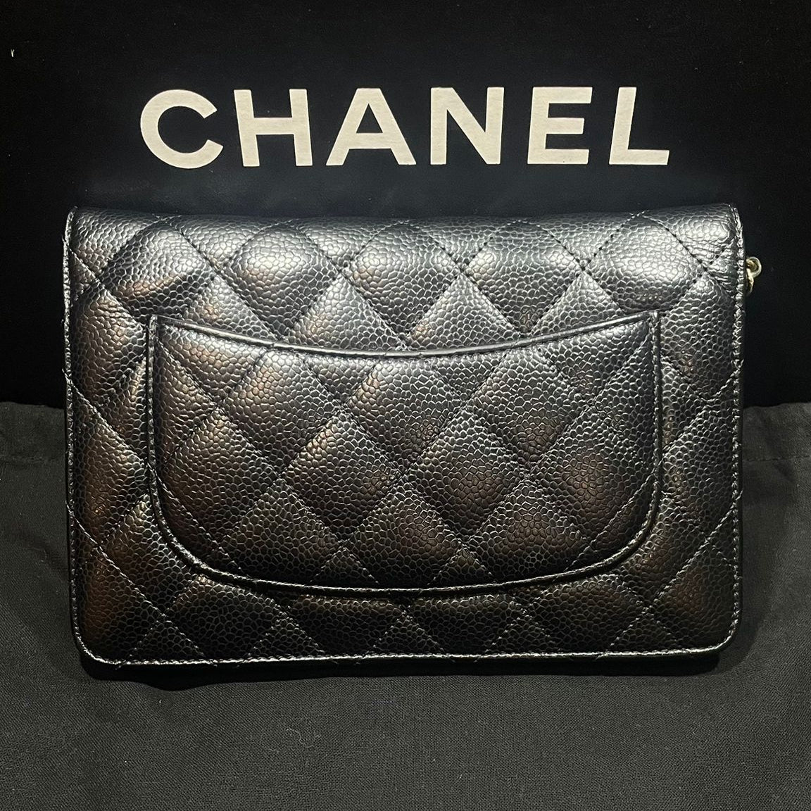 Sac Chanel Wallet on a chain cuir caviar