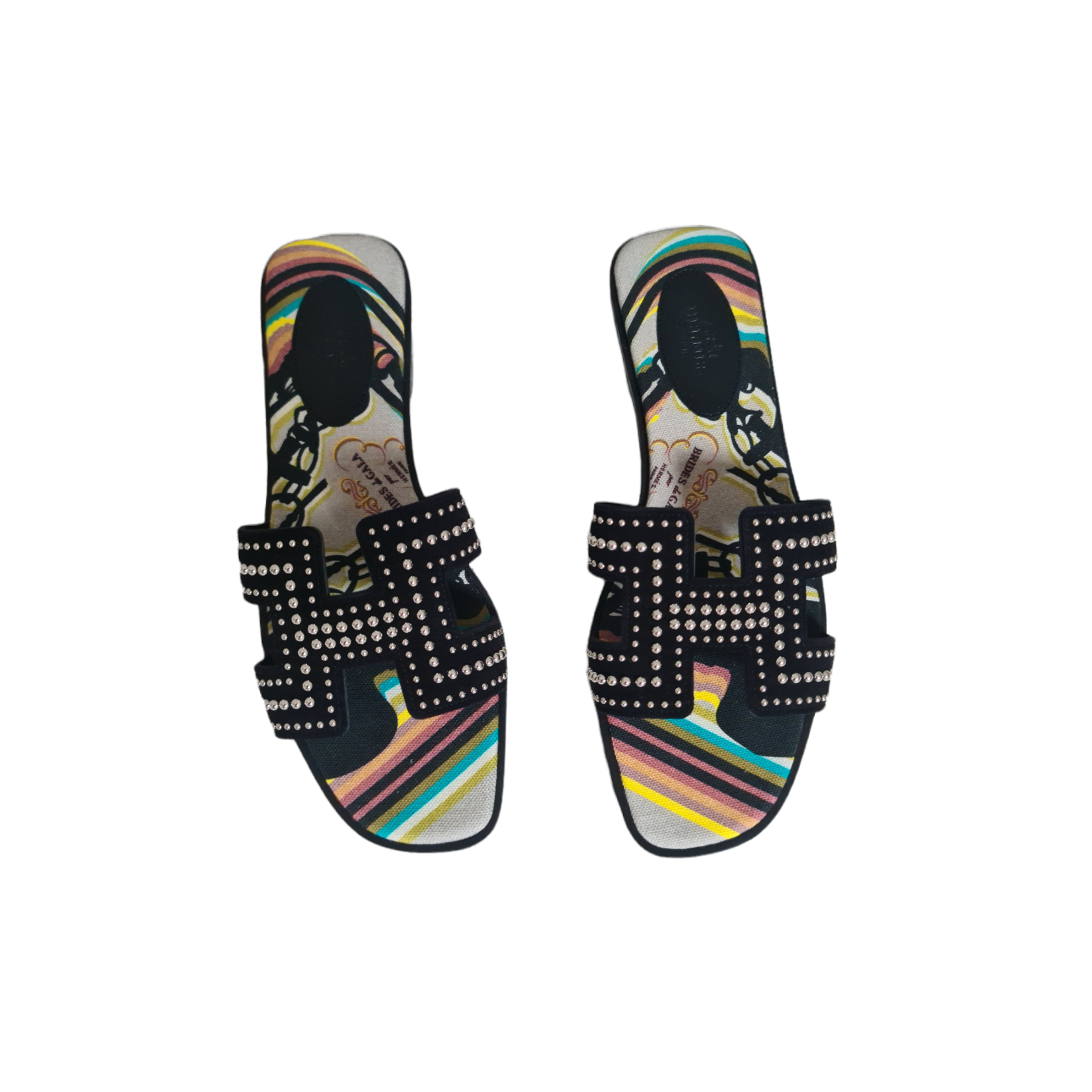Sandales Oran Hermés noir 38