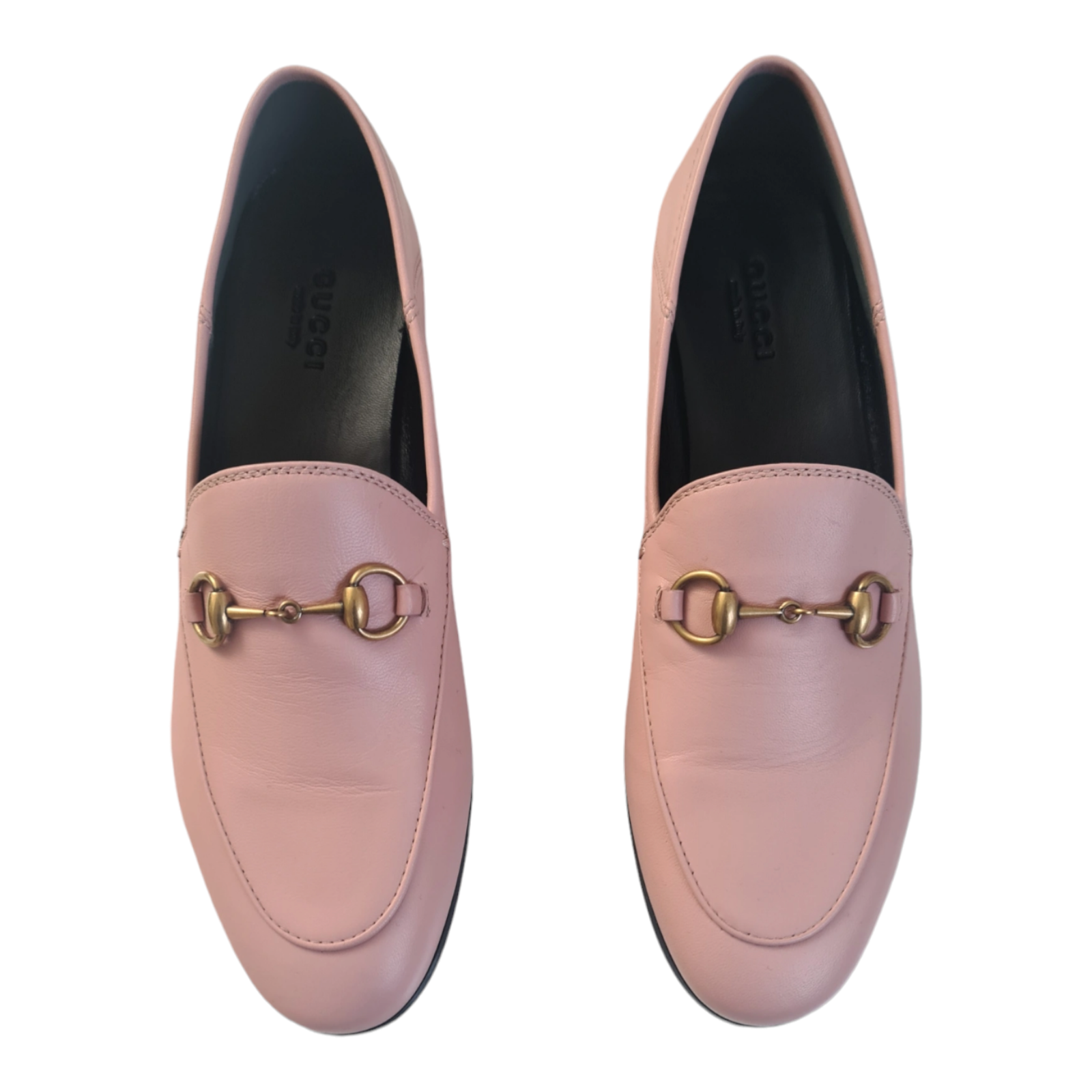 Mocassins Gucci rose pale 37.5