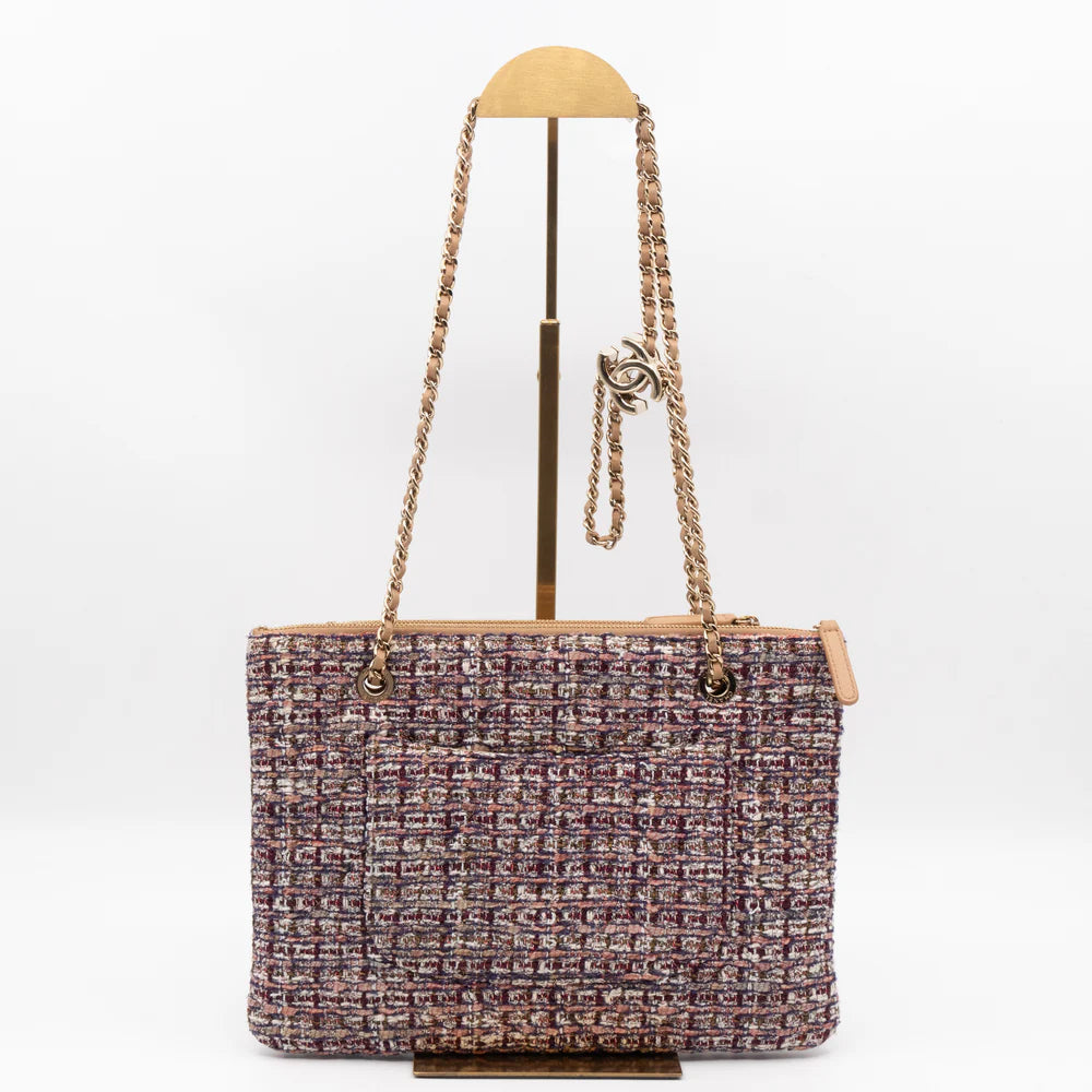 Sac Chanel cuir et tweed